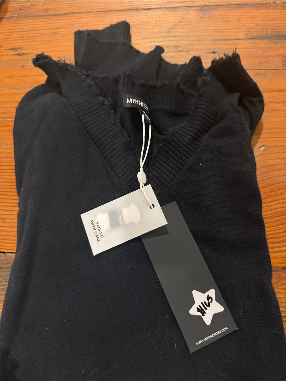Minnie Rose Cotton Cashmere V neck sweaters